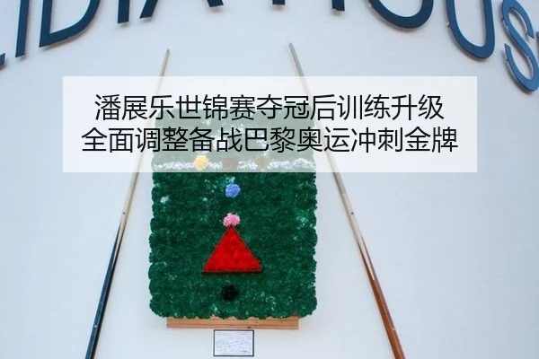 潘展乐世锦赛夺冠后训练升级 全面调整备战巴黎奥运冲刺金牌